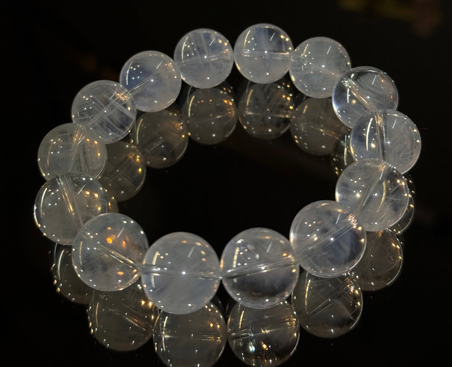 收藏级蓝针(13.8mm➕17.2mm蓝兔毛)Collector’s Grade Blue Needle (13.8mm + 17.2mm Blue Rutilated Quartz)