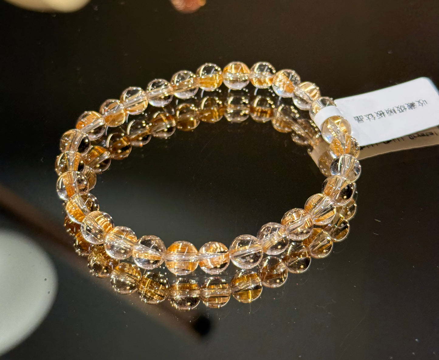 收藏级板顺钛金 Collector’s Grade Golden Ruilated Quartz(6.8mm➕)