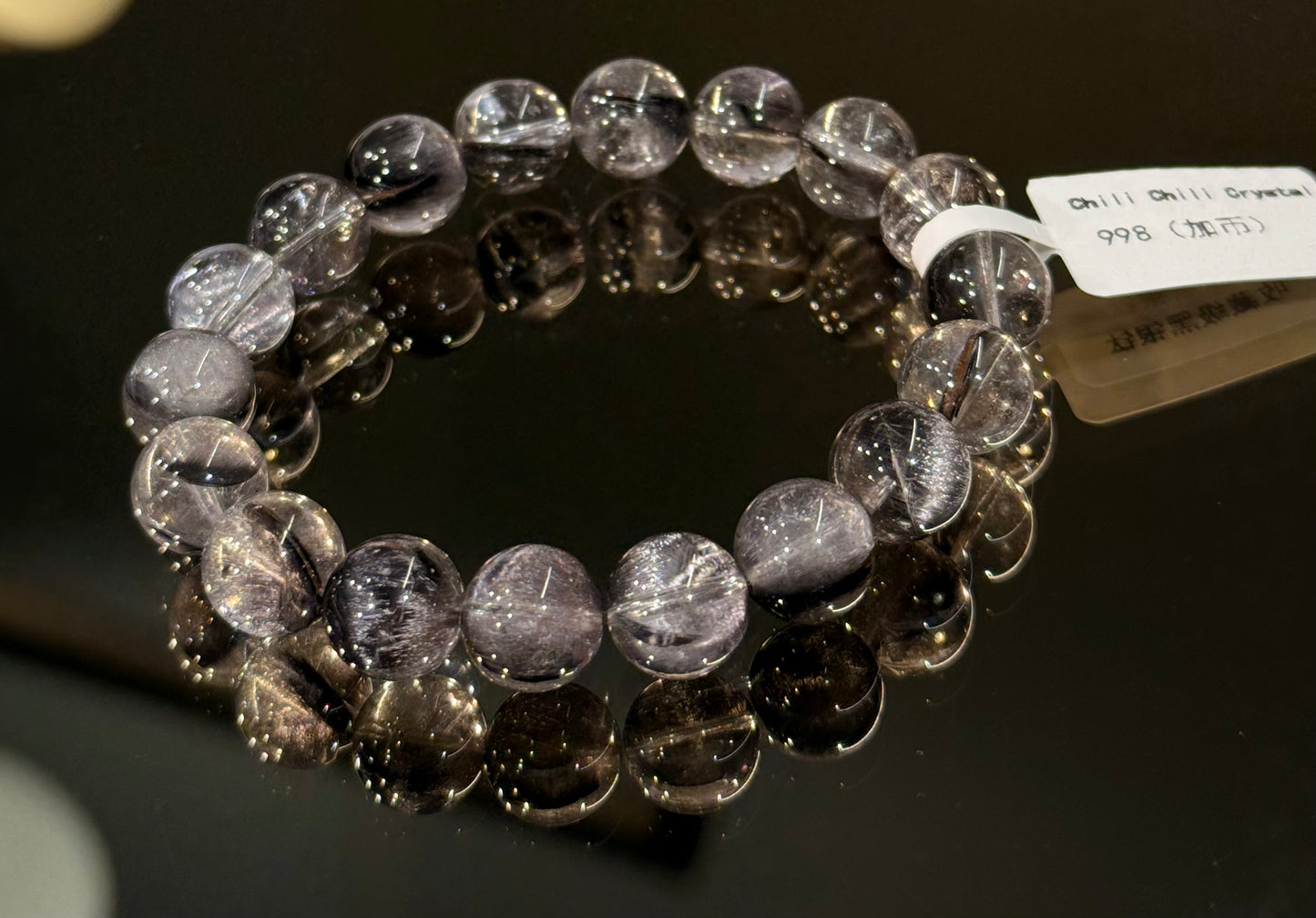 收藏级黑银钛 Collector’s Grade Brookite in Quartz(10.3mm➕)