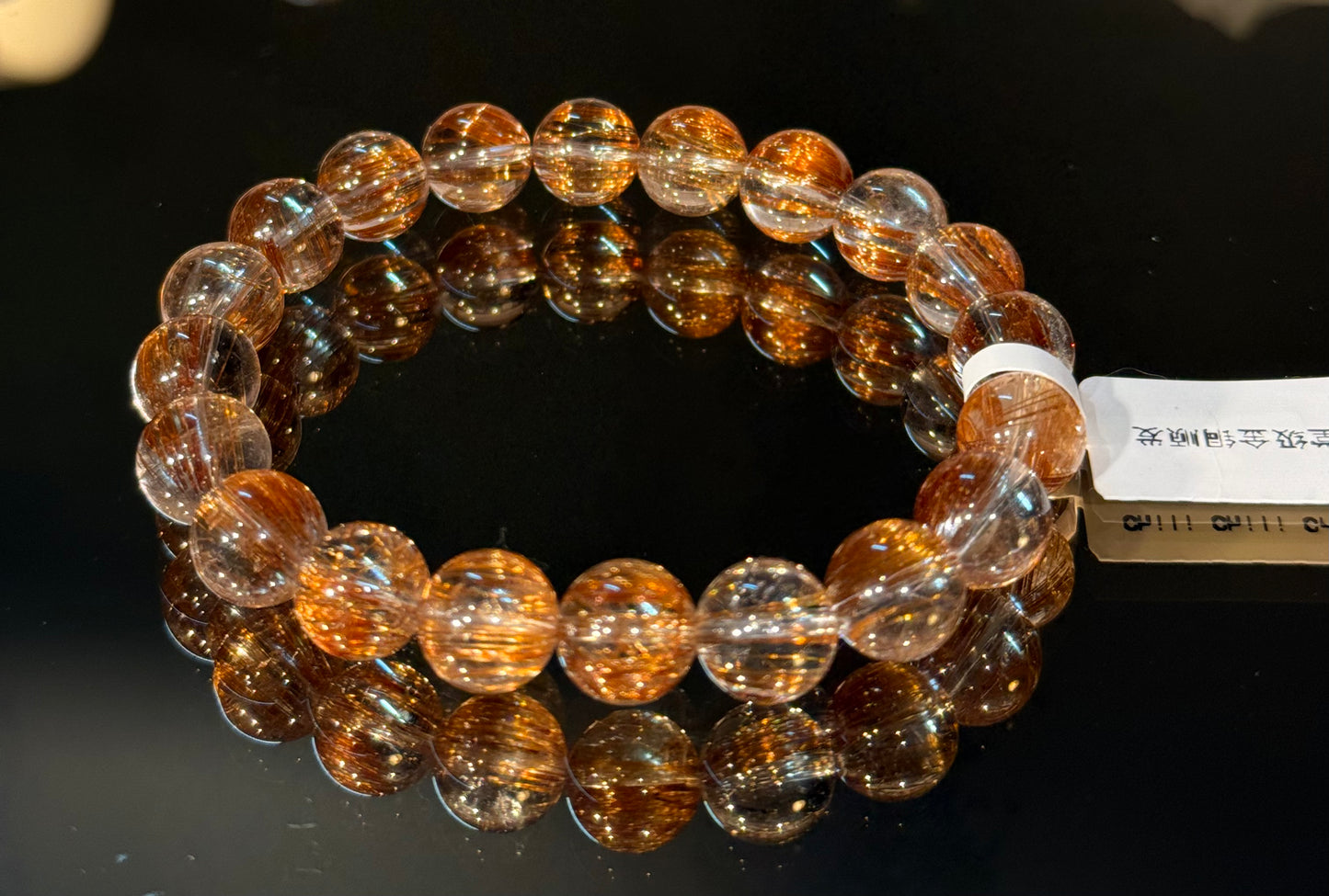 殿堂级顺发金铜发 Golden Copper Rutilated Quartz(9.9mm➕)