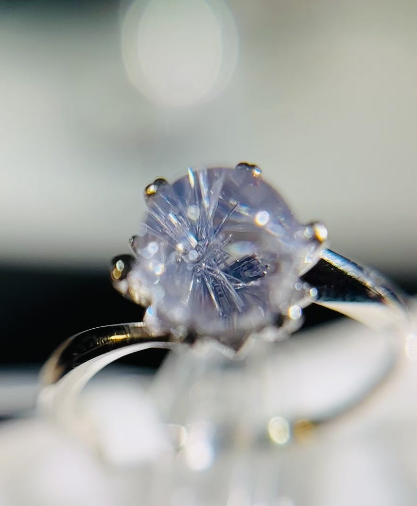 蓝线戒指 Dumortierite Ring