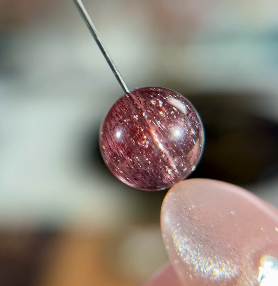 殿堂级紫红超七 Purple-Red Super Seven Quartz(9.5mm➕)