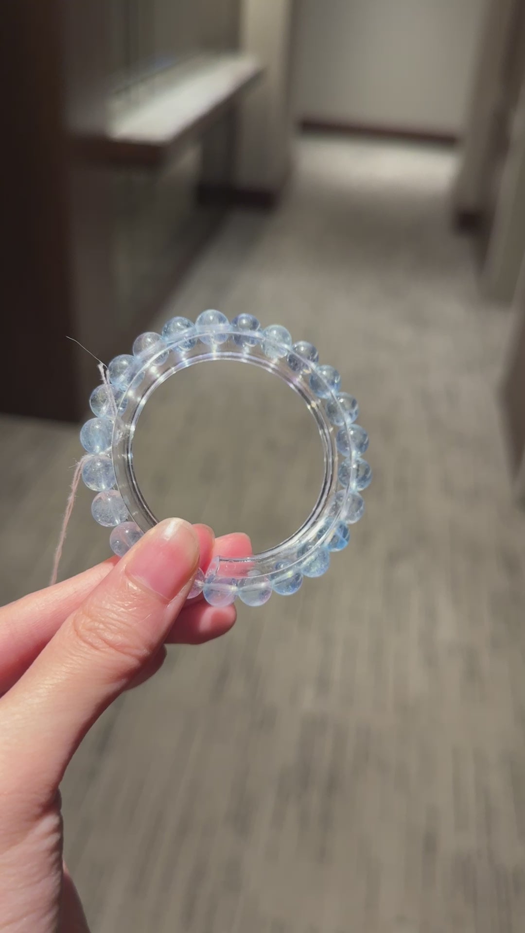 淡色系冰川蓝海蓝宝 Aquamarine(8mm➕)