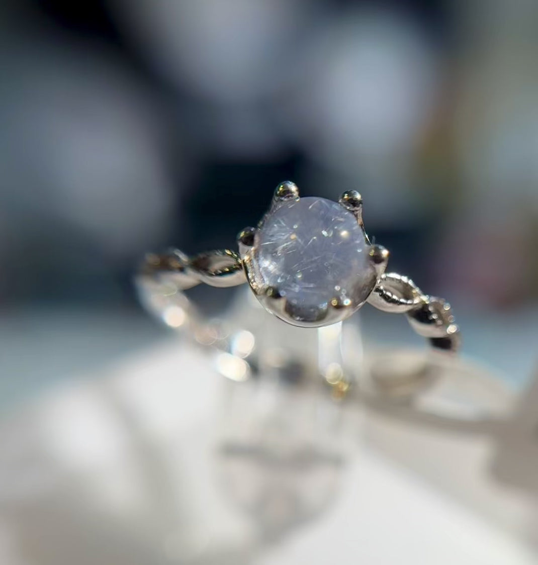 蓝线戒指 Dumortierite Ring(5mm➕)
