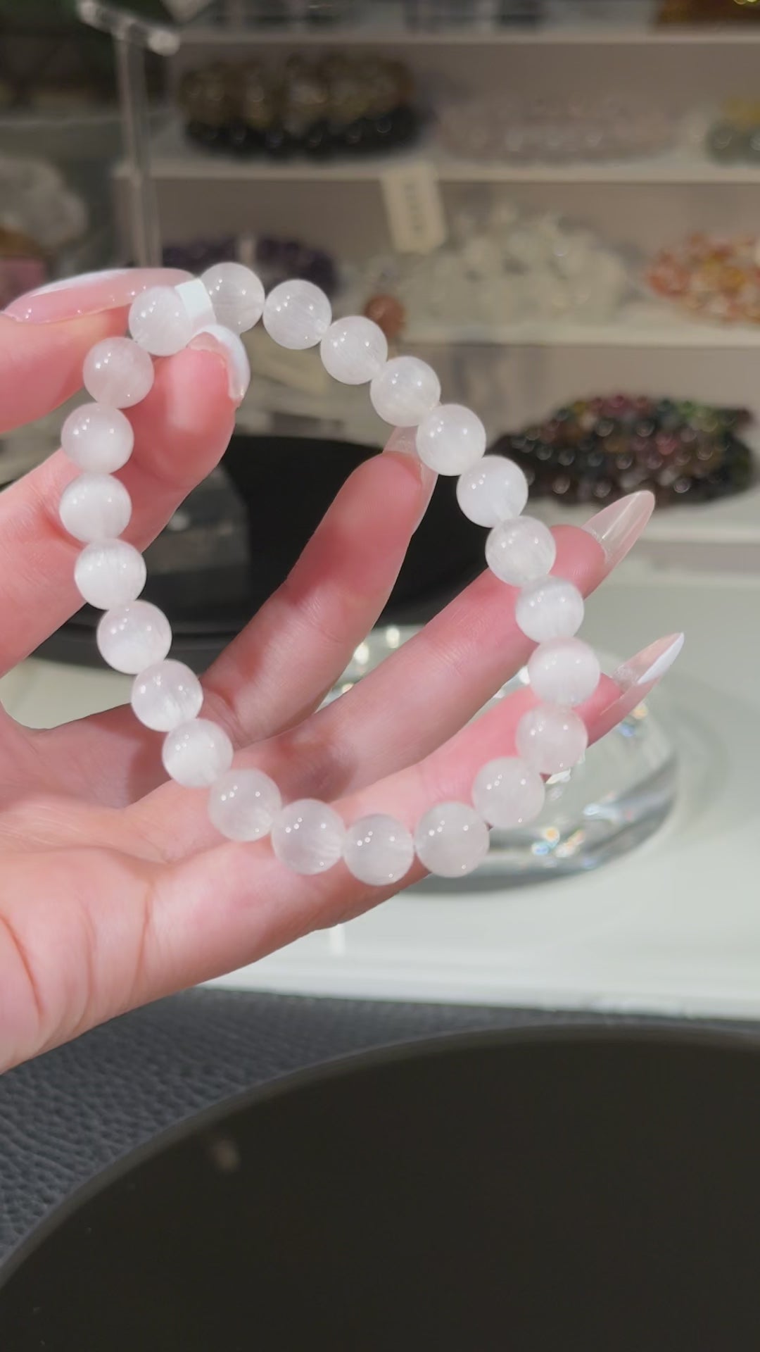 宇宙无敌婚纱猫眼白兔毛 White Rutilated Quartz(8.4mm➕)