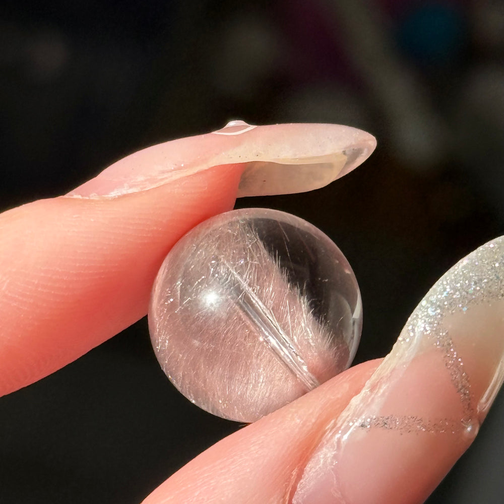 兔毛水晶单珠 Rabbit Hair Quartz Single Bead