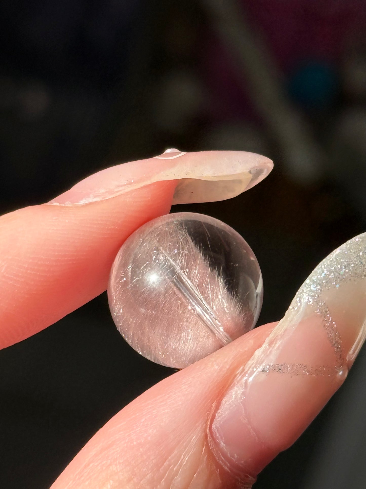 兔毛水晶单珠 Rabbit Hair Quartz Single Bead