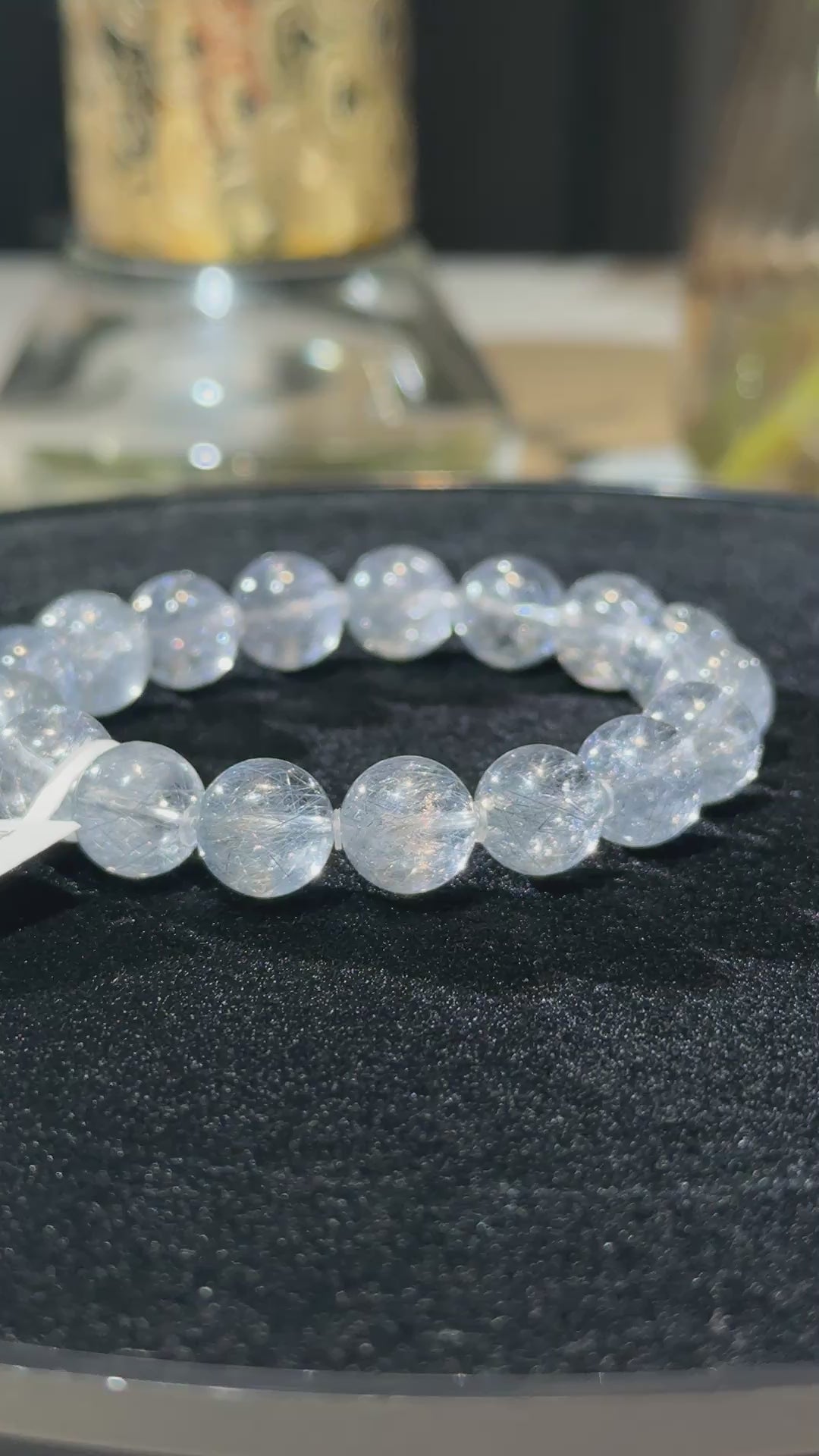Blue Rutilated Quartz 星河闪耀蓝钢丝兔毛（10.8mm➕）