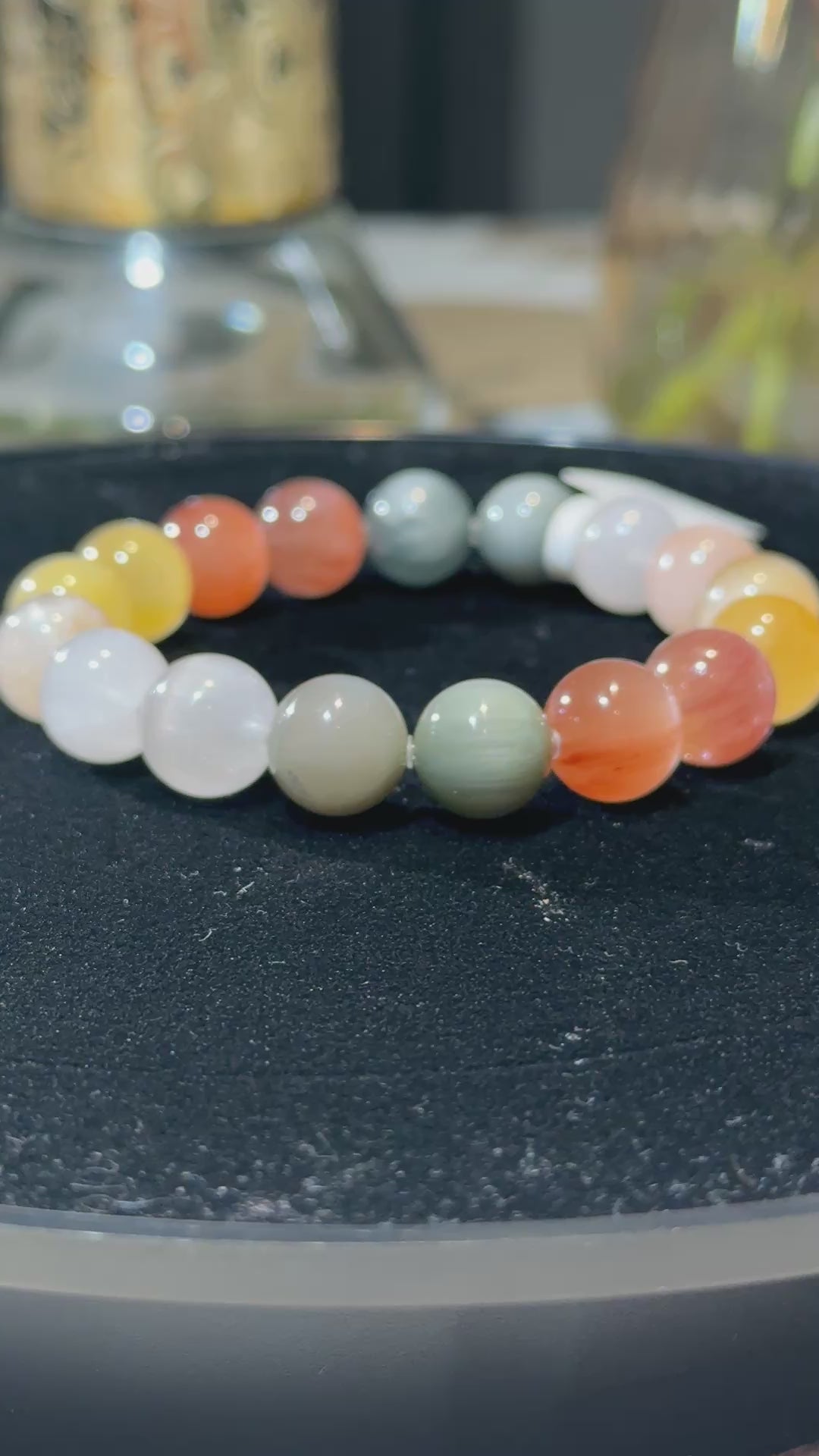 Colorful Rabbit Hair Quartz  收藏级彩虹绒毛兔毛（11.8mm➕）