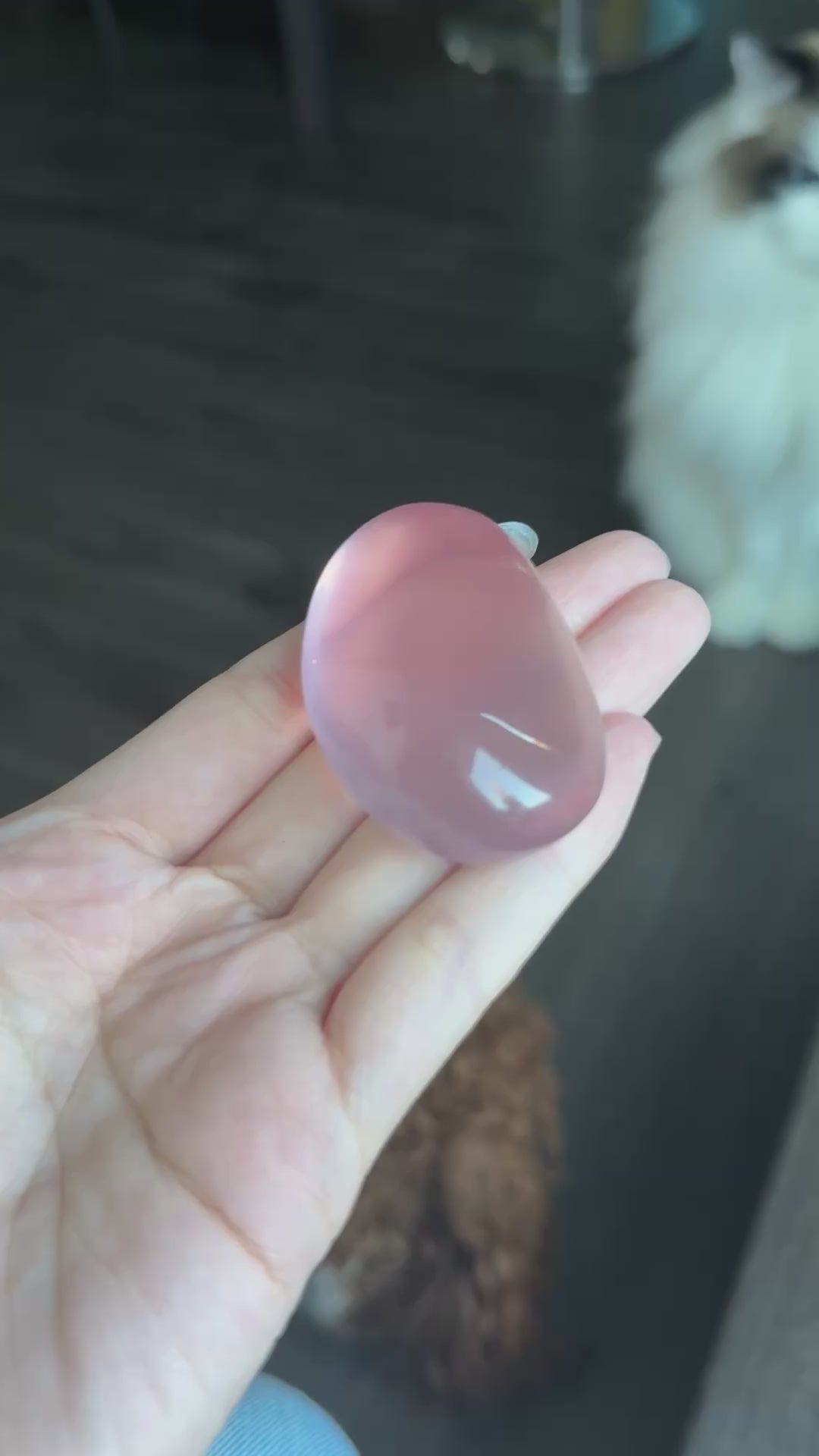 Rose Quartz Palm Stone 粉水晶手握