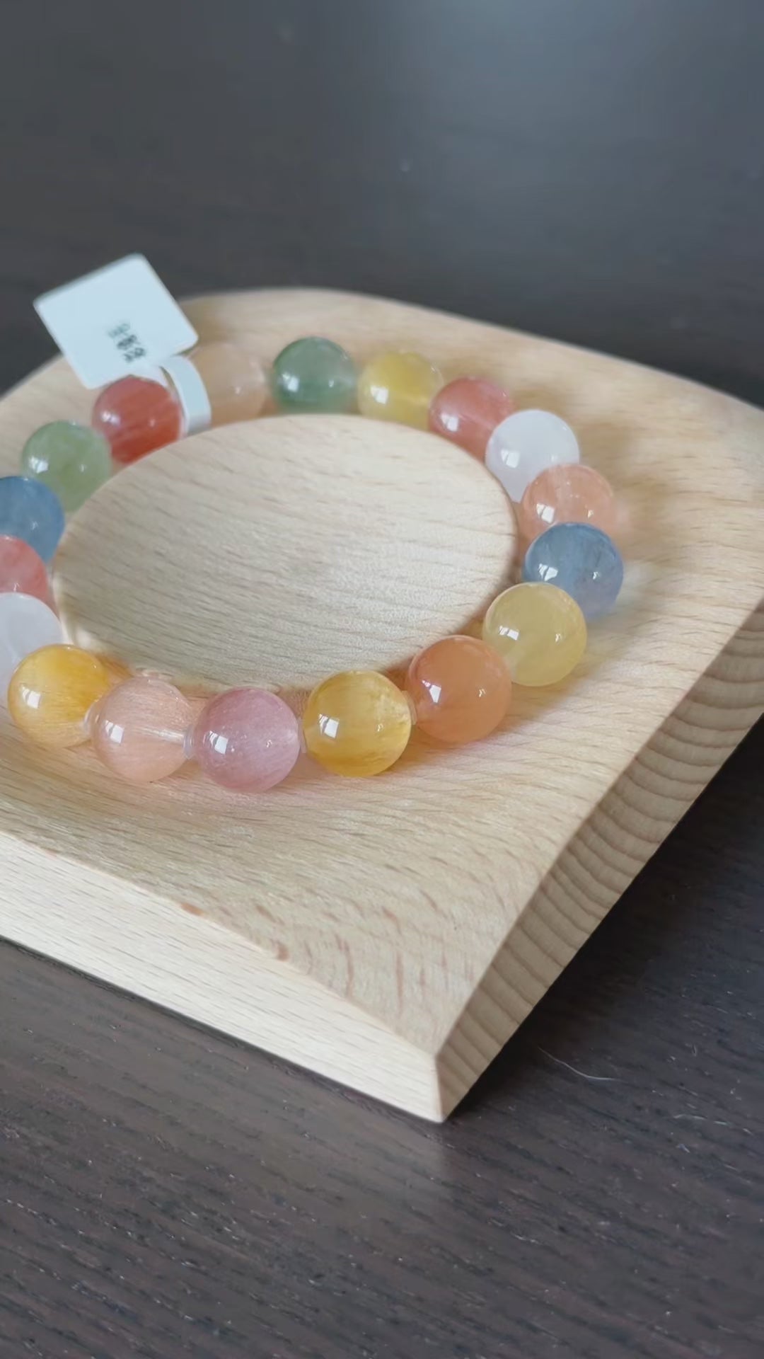 Colorful Rabbit Hair Quartz  收藏级糖果彩兔毛（10.9mm➕）