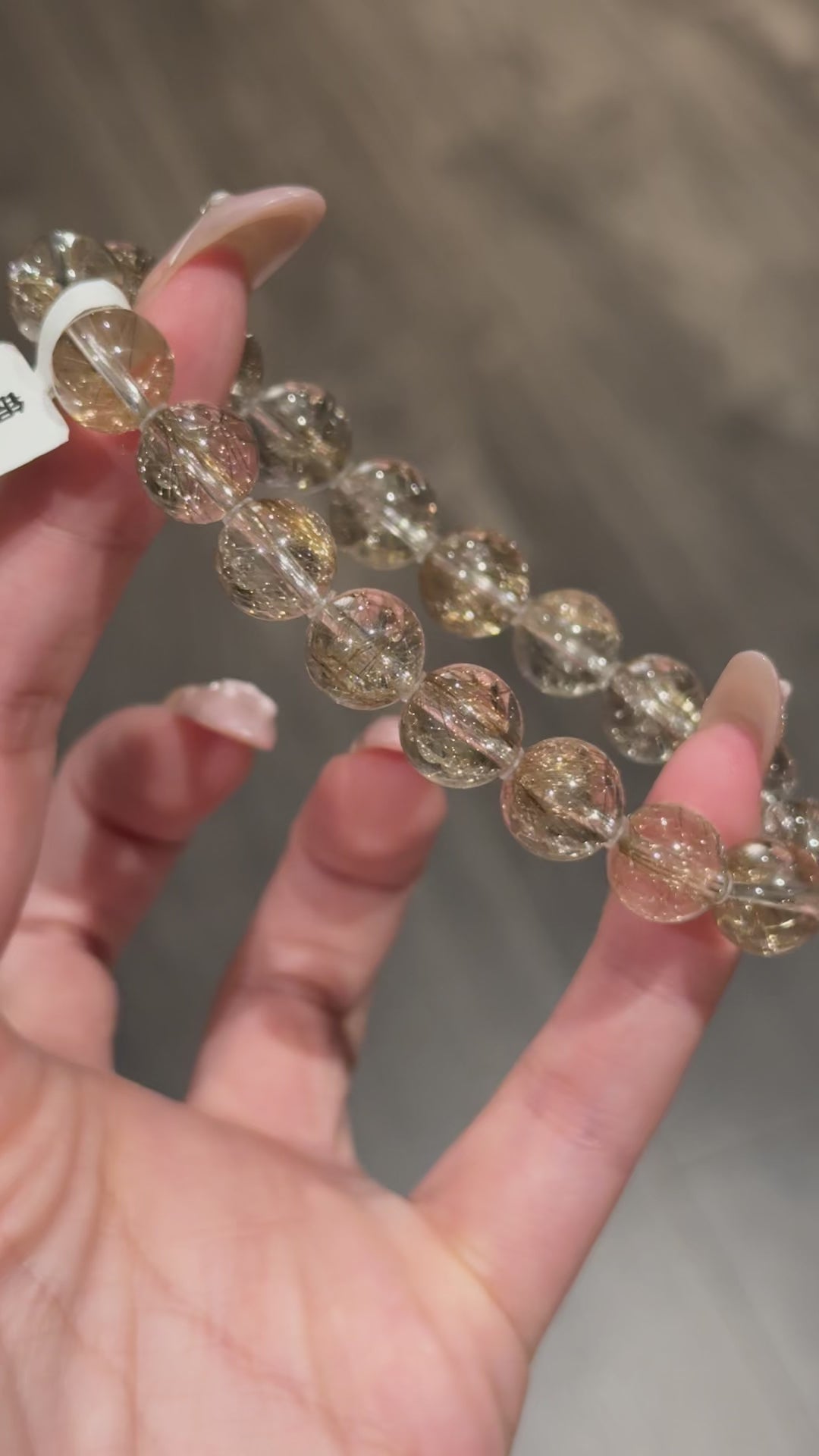 Silver-Golden Rutilated Quartz 收藏级金银发晶（10mm➕）