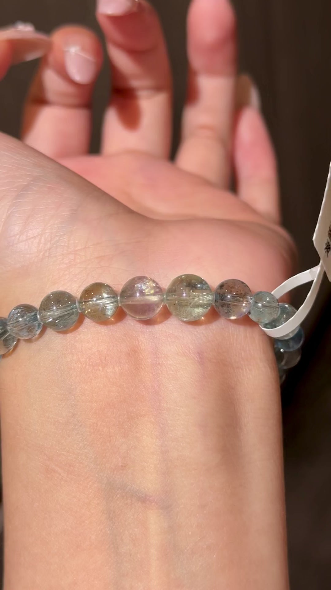 Glacier Blue Aquamarine Bracelet 超高冰爆闪海蓝宝（5.2-8.7mm➕）