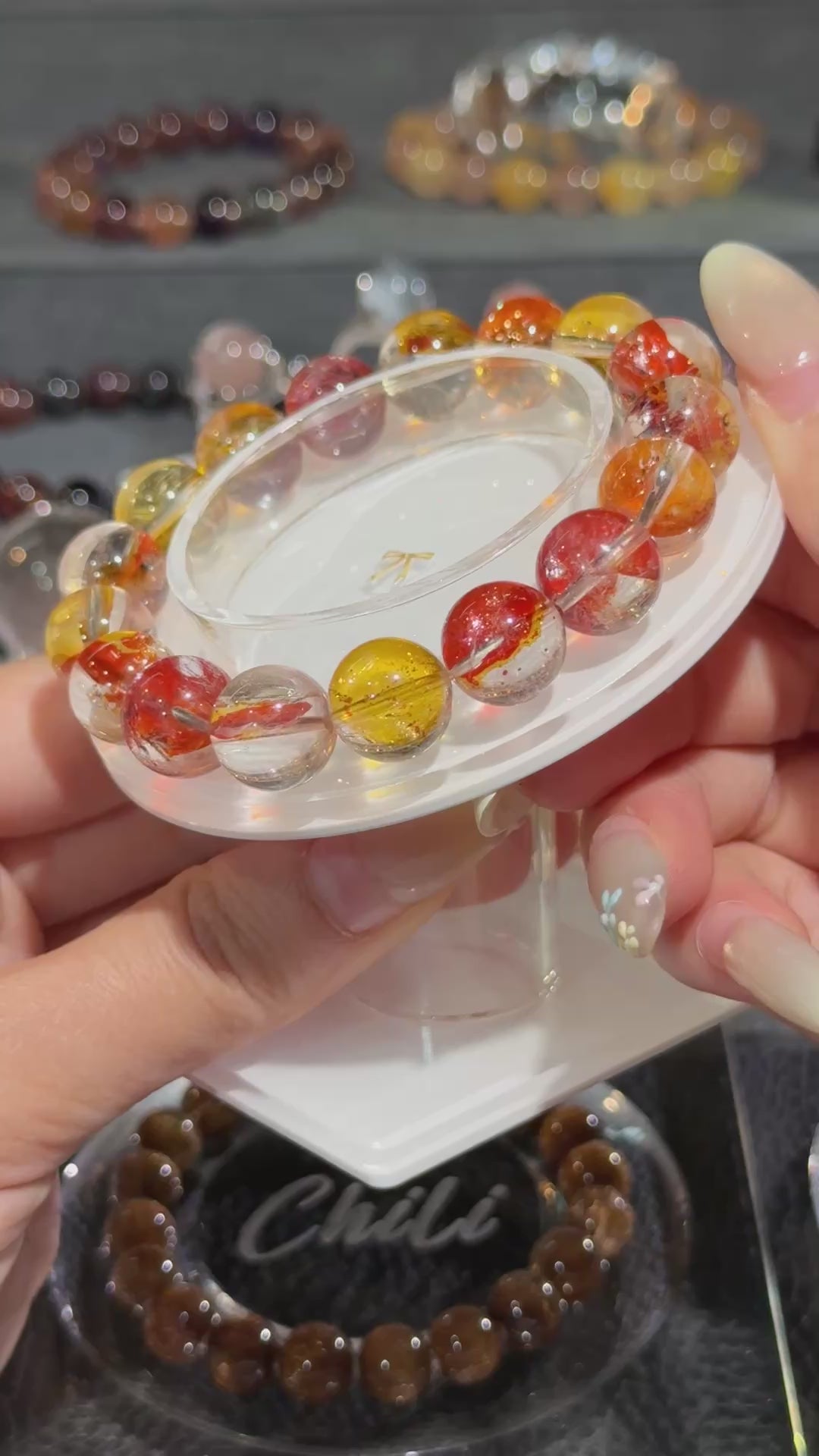 【luna专属】收藏级锦鲤胶花 Koi Hematoid Quartz（12.4mm➕）