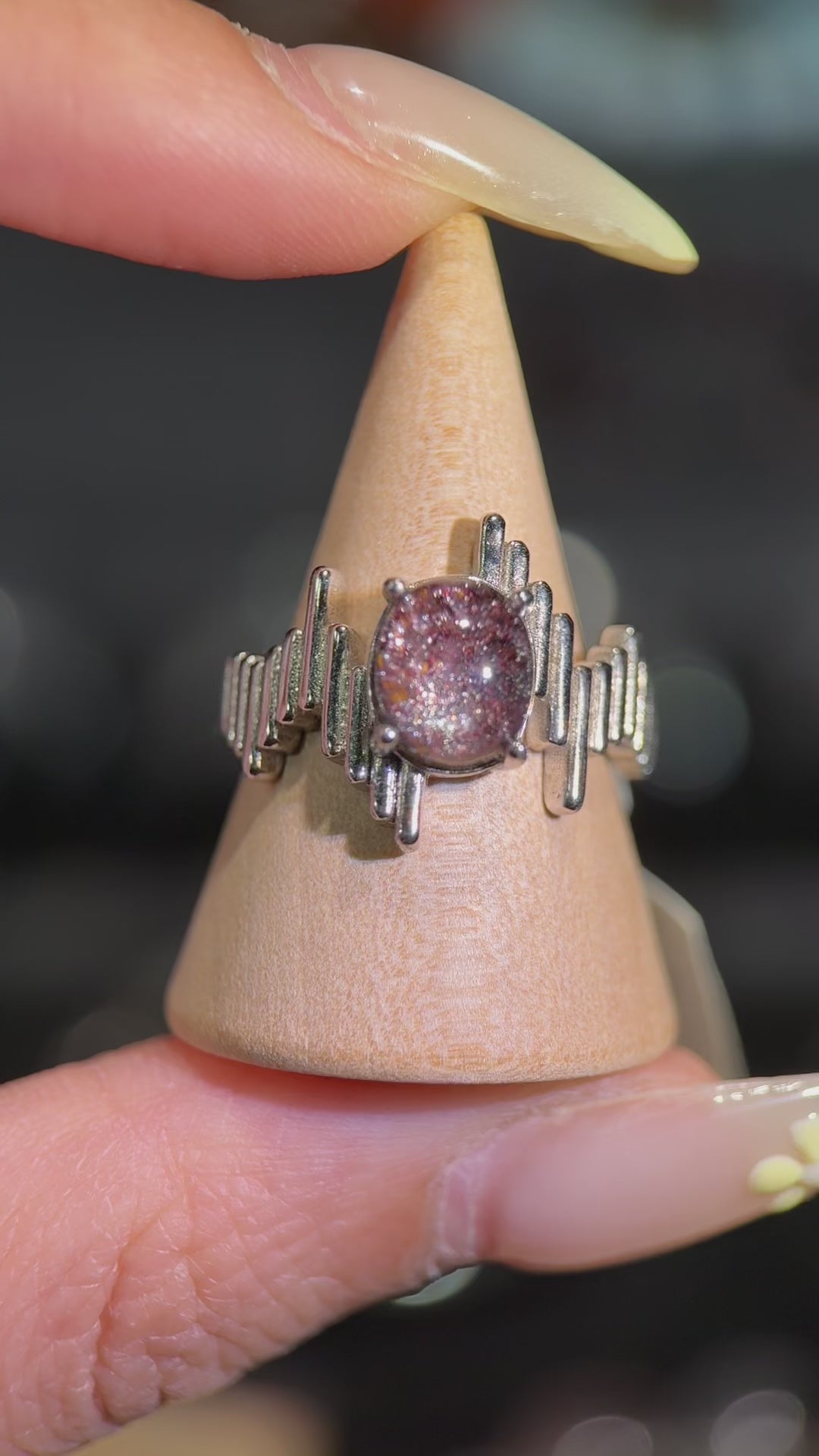紫金沙戒指 Phantom Quartz Ring