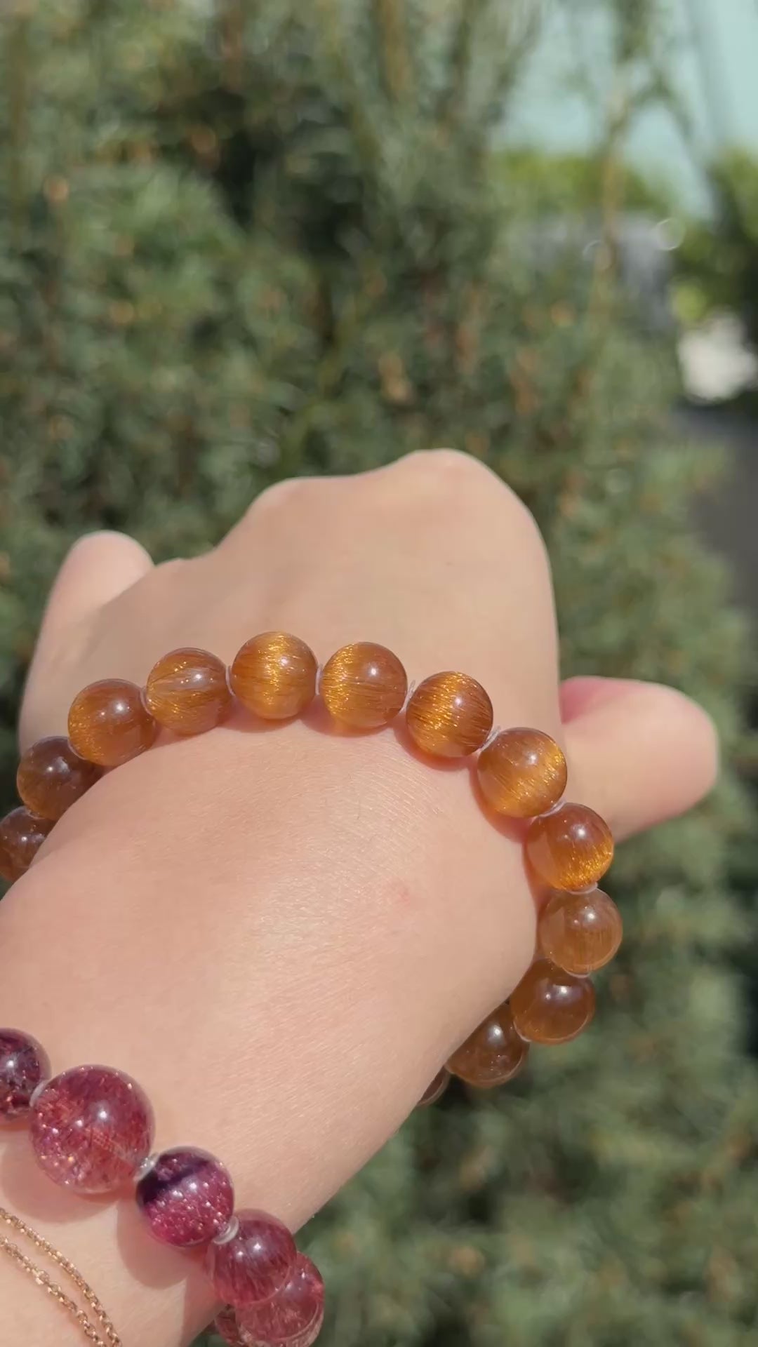 【专属】Golden-Copper Rutilated Quartz 宇宙级金橘铜顺发晶（10.4mm➕）